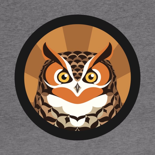 Great horned Owl Logo by JadaFitch